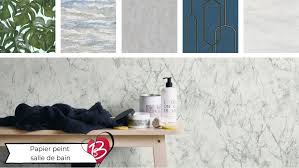Papier peint salle de bain leroy merlin deappelsupport. Papier Peint Pour Cuisine Et Salle De Bain Adieu Le Carrelage Blog De Bricoflor