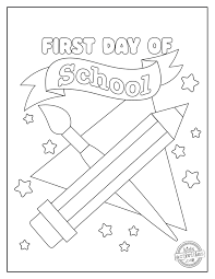 Valentine's day emphases love of all kinds. Exciting First Day Of School Coloring Pages Kids Activities Blog