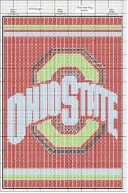 The stitcher counts the threads on a piece of evenweave fabric (such as linen). 97 Needlepoint The Ohio State Buckeyes Ideas Ohio State Needlepoint Ohio State Buckeyes