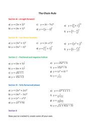 Free calculus worksheets created with infinite calculus. Differentiation Chain Rule Teaching Resources