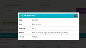 Vodafones Rs 154 Plan For 180 Days Full Talktime Plans At