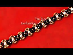 Black And White Bracelet Pattern Beaded Bracelet Black And White Bracelet Diy Bracelet Tutorial Cherno Belyj Braslet Iz Busin Y Beaded Bracelets Beaded Bracelets Tutorial Beaded Bracelets Diy