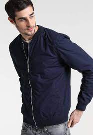 Mens Springfield Bomber Jacket Marine Blue Large Cs075 Aa 01 Fashion Clothing Shoes Accessories Mensclot Long Sleeve Tshirt Men Mens Outfits Coats Jackets