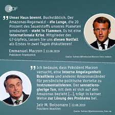 He was elected president of brazil in 2018 and took office on january 1, 2019. Twitter à¤ªà¤° Zdfheute Auf Der Ganzen Welt Sorgen Sich Menschen Um Die Brande Im Amazonas Macron Will Das Thema Auf Die Agenda Des G7 Gipfels Setzen Fur Brasiliens Prasident Bolsonaro Aber Ist Das