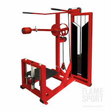 The machine produces a constant resistance during all the r.o.m ensuring an efficient and physiological workout on the side and back muscles of the thigh that can be performed in two different ways. Multi Hip And Glute Machine 4v Flame Sport Flame Sport Professional Gym Equipment