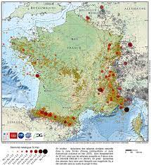 Au ralentissement de la rotation de la terre. Carte Des Seismes En France Depuis 1962 38 000 Tremblements De Terre Localises