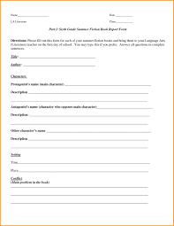 6 Book Report Format 6th Grade Types Of Letter Book Report Book Report Templates Grade Book