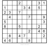Image or pdf, 6 sudokus per page. Medium Sudoku 4