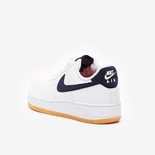 Nike Air Force 1 07 White Obsidian University Red Mens Shoes