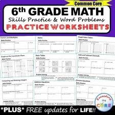 6th Grade Homework Math Worksheets Skills Practice Word Problems Assessments Word Problems Math Skills Practice Word Problem Practice