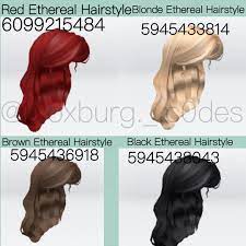 Hair Codes Hair Codes Brown Hair Codes Bloxburg Hair