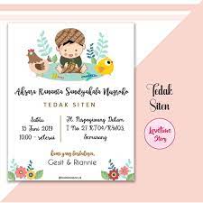 Backdrop tedak siten tema biru sho cantik background banner tedak siten jual sticker tedak siten kotak 1 banner ultah backdrop. Lovetime Story Menerima Juga Untuk Undangan Tedak Siten Facebook