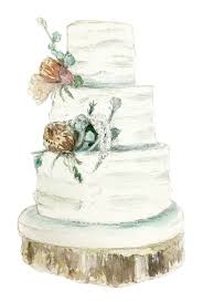 Wooded Flowers Wedding Cake Watercolor Illustration Art Print By Sheri Gruver Society6 Wedding Cake Illustrations Cake Illustration Watercolor Wedding Cake