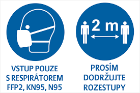 Dodrzuj Rozestup Vstup Pouze S Respiratorem Krizan Safetyshop