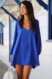 Casual Split Sleeve Loose Fit Chiffon Dress Modestijlen Kleding En Mode