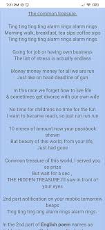 In The 2nd Part Of English Poem Names As Hidden Treasure I Ll Show You The Best Treasure Of This World This En Best Friend Poems Mother Poems Poetry Websites