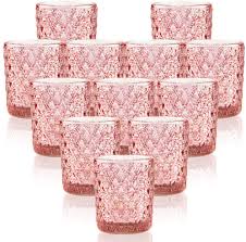 Buy Shmilmh Rose Gold Tealight Candle Holders Votive Candle Holder Small Mercury Glass Votives For Wedding Table Centerpiece Baby Shower Birthday Decor Set Of 12 Pink Online In Greece B0876zwm5f