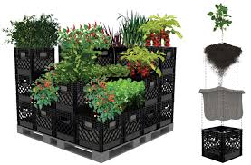 How to plant seeds in square foot garden. Square Foot Garden In Milk Crates Ne Seed