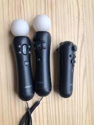 Sony Playstation Move 2 Motion Controllers 1 Navigation Controller Controller Game Playing Playstation Move Sony Playstation Video Game Accessories