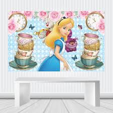 Painel De Festa Alice No País Das Maravilhas 2.00M X 1.40M em Promoção |  Ofertas na Americanas