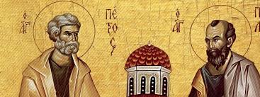 Tu pedro, que con la palabra y con la sangre, confesaste: San Pedro Y San Pablo Fundadores Y Pilares De Nuestra Iglesia Jesuitas Chile