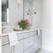 Find a bathroom mirror style that matches your decor. Silver Beveled Bathroom Mirrors Design Ideas