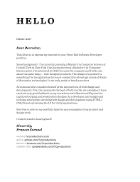 Wow your future employer with this simple cover letter example format. Random Cover Letter Templates Frances Coronel