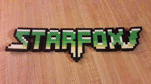 Star Fox Logo Perler Bead Star Fox Perler Beads Designs Perler Beads Perler Creations
