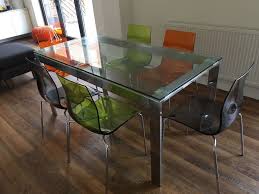 John Lewis Glass Table And Gel Chairs