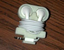 Free 3d Print Models 4 Cgtrader Com Earbud Holder Apple Earbud Earbuds