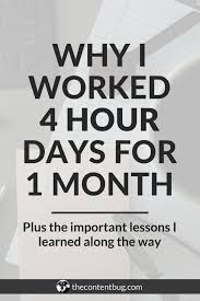 What I Learned From Only Working 4 Hour Days For 1 Month Thecontentbug Grants For College Scholarships For College Financial Aid For College