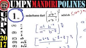 Check spelling or type a new query. Pembahasan Ujian Mandiri Politeknik Negeri Semarang 2017 Matematika No 1 Eksponensial Youtube