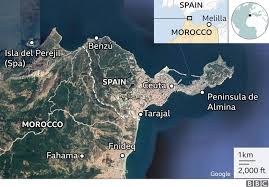 The canary islands, the balearic islands, central spain, northern spain and the pyrenees, and southern spain. Migrants Reach Spain S Ceuta Enclave In Record Numbers Bbc News