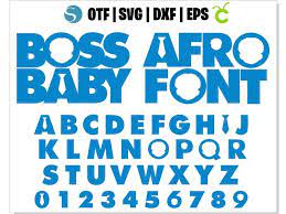 African American Boss Boy Font Instant Download Baby Letters Boy Fonts Boss Baby