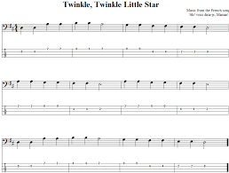 Just follow work through the music theory for bass series of lessons in the lesson map to learn more. Twinkle Twinkle Little Star Bass Guitar Tab And Sheet Music