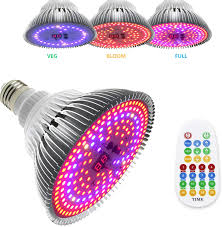 Maybe you would like to learn more about one of these? Amazon Com Grow Light Bulbs 100w Led Grow Light Bulb With 4 Dimmable Levels 3 Modes Timing Function Full Spectrum Led Grow Lights For Indoor Plants Seed Starting Hydroponics Tomato Vegetables Growing Light 1pack Home Improvement