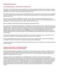 What is a project management methodology? Methodology Statement Survey Methodology February 2011 Winthrop Poll