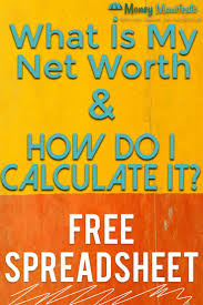 What Is My Net Worth And How Do I Calculate It With Images Net Worth Free Spreadsheets Retirement Calculator