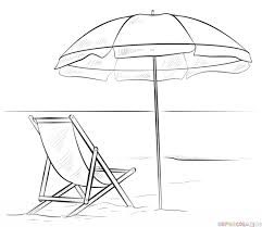 How To Draw A Beach Scene Step By Step Drawing Tutorials Beach Drawing Drawing Tutorials For Kids Step By Step Drawing