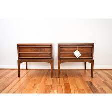 We also have a matching headboard, mirror, and two dressers. Image Of Mid Century Lane Rhythm Nightstands Pair Mid Century Modern Nightstand Bedside Tables Nightstands Nightstand