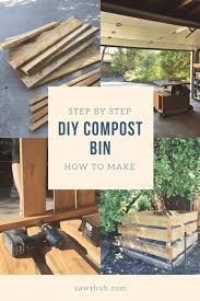 Composting is a basic homesteading skill that you can use to reduce waste within your household. How To Make A Diy Compost Bin From Scrap Wood Sawshub