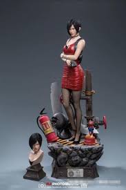 The 1/4 scale statue will stand over 19″ tall on a small themed base. Ada Wong Figure