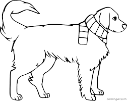 Show your kids a fun way to learn the abcs with alphabet printables they can color. Golden Retriever Coloring Pages Coloringall