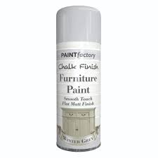Perfect for furniture restoration projects, this paint achieves exceptional coverage with just one coat and leaves a smooth, chalky matt finish. Chalk Finish Winter Grey 400ml For Wood And Furniture Birtania Ltd