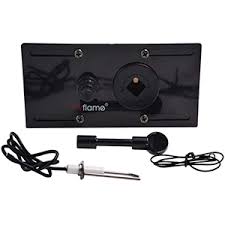 Maybe you would like to learn more about one of these? Amazon Com Skyflame Fire Pit Gas Burner Spark Ignition Kit Including Push Button Igniter 1 2 Straight Gas Key Valve With Key Black Patio Lawn Garden