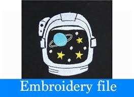 Download Astronaut Helmet Embroidery File Pes File Format 2 5 X2 79 Can Resize And Convert To Another Format Hand Drawing Design 83740 Embroidery Design Bundles SVG Cut Files