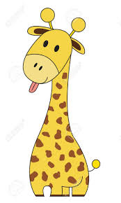Giraffe family portrait mother and son sticking out tongue at local zoo against a green foliage background. Cute Giraffe With Tongue Stick Out Isolated On White Royalty Free Cliparts Vectors And Stock Illustration Image 71552371