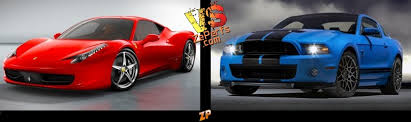 The automatic again adds 1 mpg on each cycle. Ferrari 458 Italia Vs Ford Mustang Shelby Gt 500 Duel 29794379