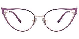 Purple Cateye Glasses Zeelool Eyeglass Frames Cat Eye Glasses Frames Cat Eye Glasses Fashion Eye Glasses