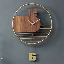 Design wand uhr wohnzimmer wanduhr spiegel edelstahl wandtattoo deko. Grosse Wanduhr 3d Moderne Metall Holz Uhr Mechanismus Wohnzimmer Stille Kreative Nordic Uhren Wand Wohnkultur Saat Geschenk Fz446